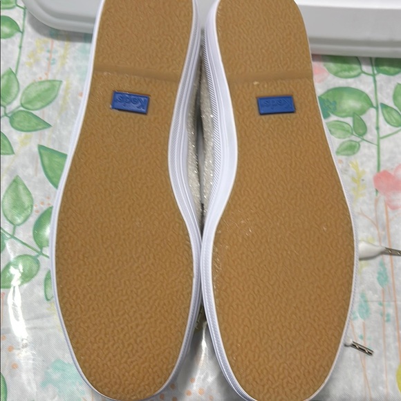 Kate Spade Women's Glitter Sneakers - Silver White - Picture 5 of 7